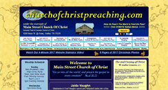 Desktop Screenshot of mainstreet-churchofchrist.com