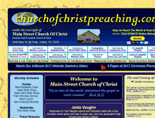 Tablet Screenshot of mainstreet-churchofchrist.com